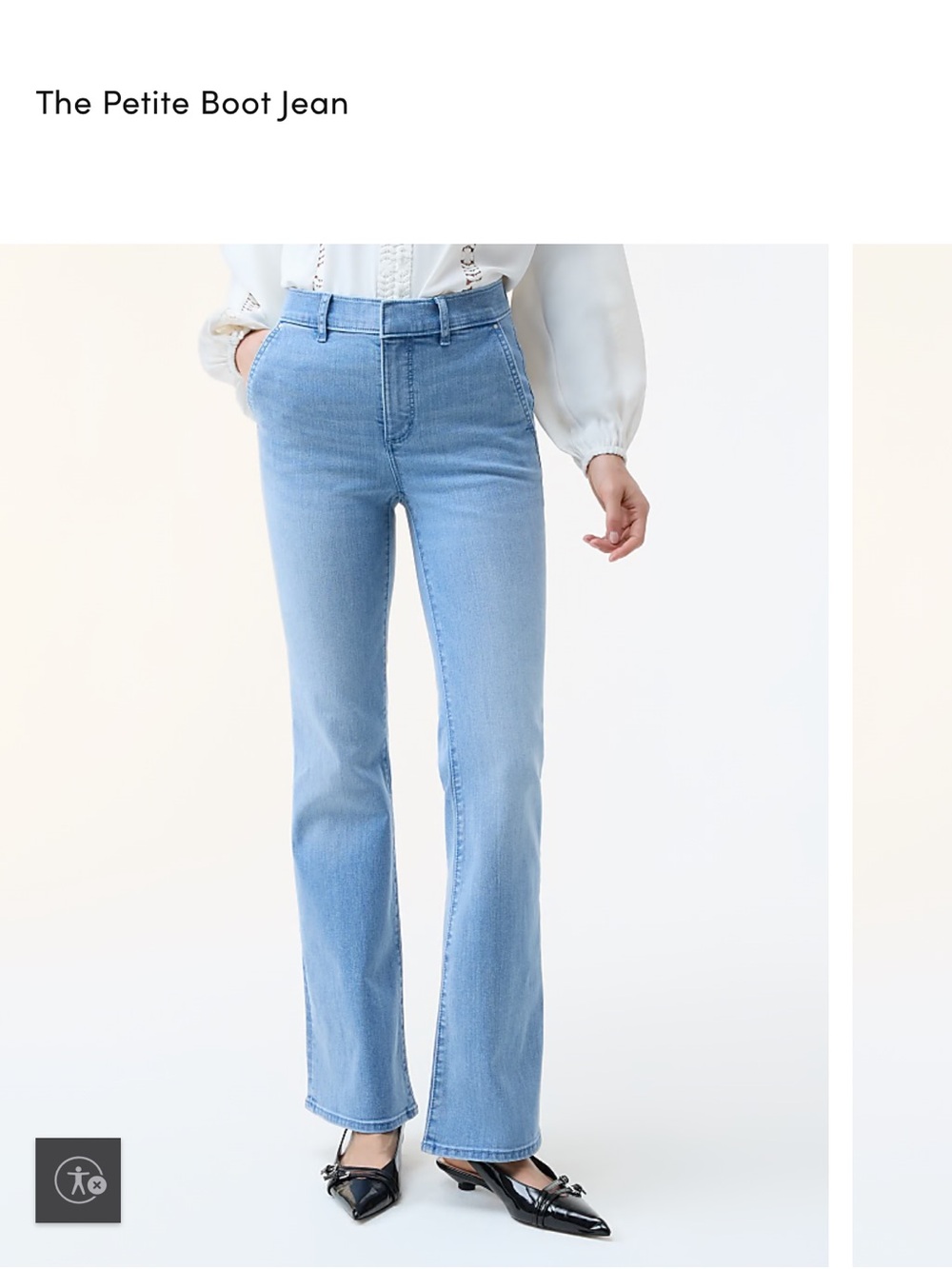 Ann Taylor The Petite Boot Jean - Light Blue Women’s Jeans